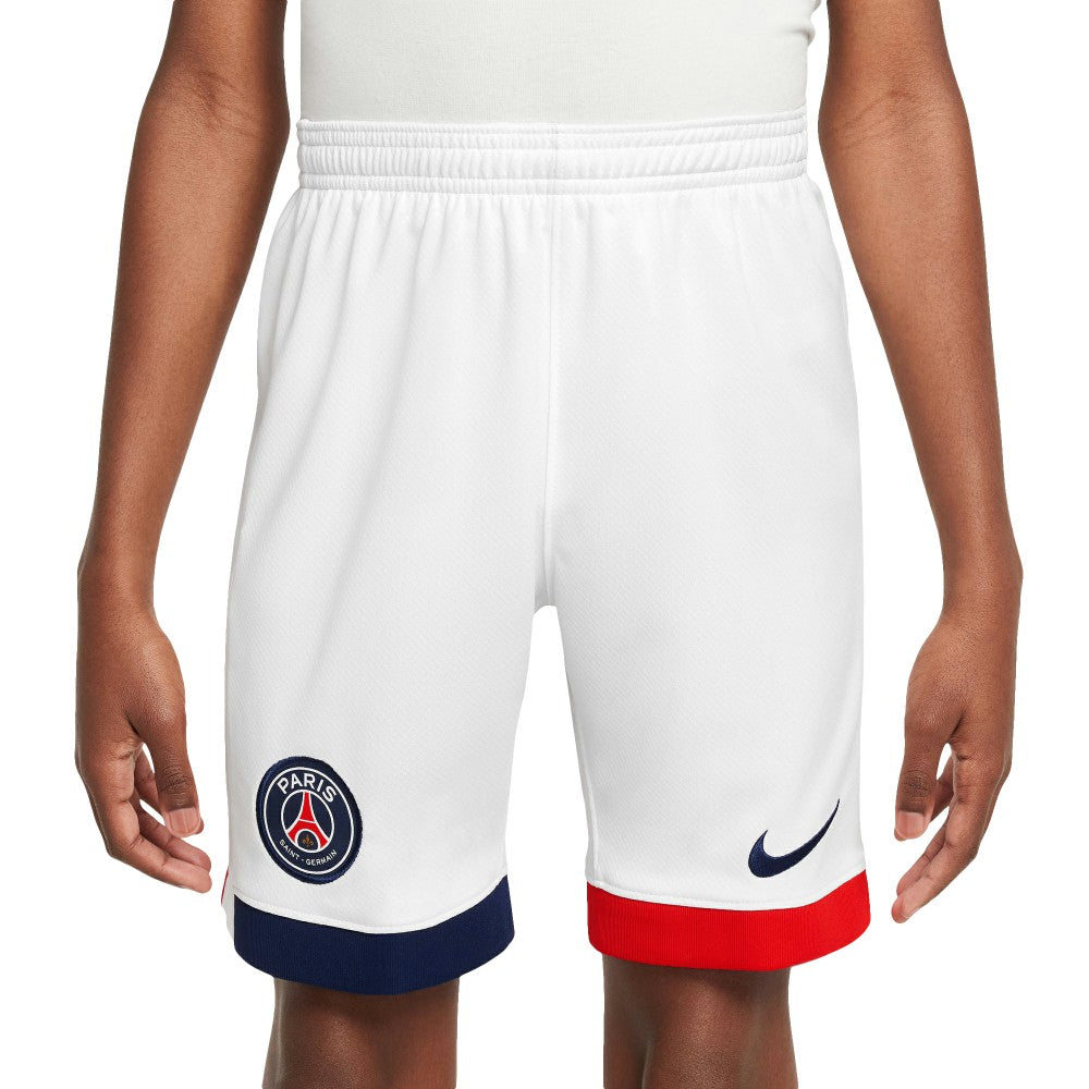 Nike - Paris Saint-Germain Youth 2024/25 Away Stadium Shorts - White