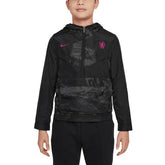 Nike - Chelsea Youth Amplify Windrunner Anorak Half-Zip Hoodie Jacket - Black