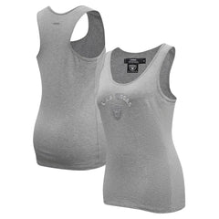 Las Vegas Raiders Pro Standard Women's Triple Tonal Racerback Tank Top - Gray - NFL