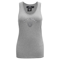 Las Vegas Raiders Pro Standard Women's Triple Tonal Racerback Tank Top - Gray - NFL