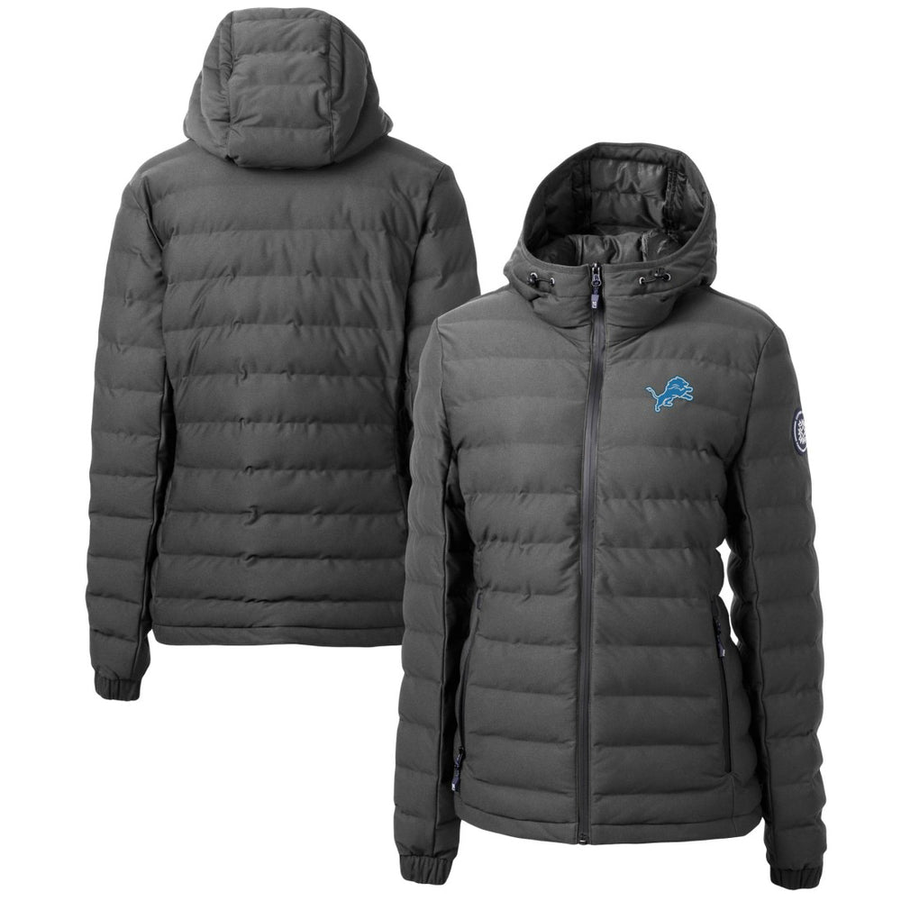 Detroit Lions Cutter & Buck Women's Mission Ridge Repreve Eco Insulated Full-Zip Puffer Jacket - Gray - NFL