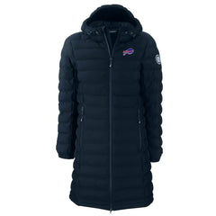 Buffalo Bills Cutter & Buck Women's Mission Ridge Repreve Eco Insulated Long Full-Zip Puffer Jacket - Navy - NFL