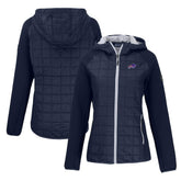 Buffalo Bills Cutter & Buck Women's Rainier Primaloft Eco Full-Zip Hybrid Jacket - Navy - NFL