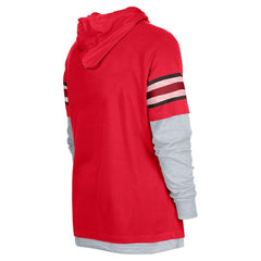 Atlanta Falcons New Era Twofer Long Sleeve Hooded T-Shirt - Red - NFL
