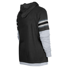 Las Vegas Raiders New Era Twofer Long Sleeve Hooded T-Shirt - Black - NFL
