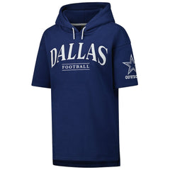 Dallas Cowboys Unisex Elements Ready Short Sleeve Pullover Hoodie - Navy - Fanatics