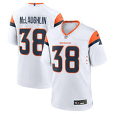 Jaleel McLaughlin Denver Broncos Game Jersey - White - Nike