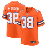 Jaleel McLaughlin Denver Broncos Mile High Collection 1977 Throwback Player Game Jersey - Orange - Nike