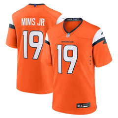 Marvin Mims Jr Denver Broncos Team Game Jersey - Orange - Nike