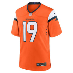 Marvin Mims Jr Denver Broncos Team Game Jersey - Orange - Nike