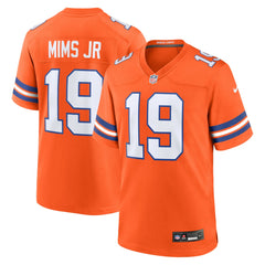 Marvin Mims Jr Denver Broncos Mile High Collection 1977 Throwback Player Game Jersey - Orange - Nike