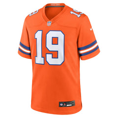 Marvin Mims Jr Denver Broncos Mile High Collection 1977 Throwback Player Game Jersey - Orange - Nike