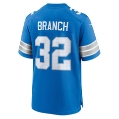 Brian Branch Detroit Lions Game Jersey - Blue - Nike