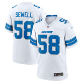 Penei Sewell Detroit Lions Game Jersey - White - Nike