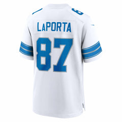 Sam LaPorta Detroit Lions White Game Jersey - White - Nike