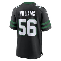 Quincy Williams New York Jets Alternate Game Jersey - Legacy Black - Nike