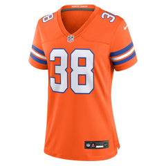 Jaleel McLaughlin Denver Broncos Women's Mile High Collection 1977 Throwback Player Game Jersey - Orange - Nike