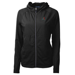 Arizona Diamondbacks Cutter & Buck Women's Adapt Eco Knit Hybrid Recycled Full-Zip Hoodie Online