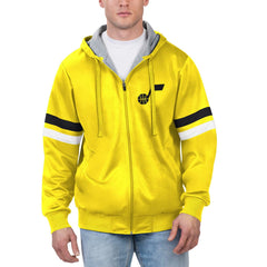 Utah Jazz G-III Sports by Carl Banks Contender Full-Zip Hoodie Jacket Yellow