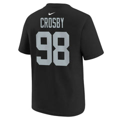 Maxx Crosby Las Vegas Raiders Youth Player Name & Number T-Shirt - Black - Nike
