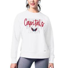Washington Capitals MSX by Michael Strahan Women's Millie Raglan Pullover Sweatshirt - White | NHL sale