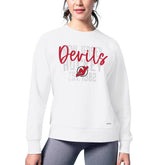 New Jersey Devils MSX by Michael Strahan Women's Millie Raglan Pullover Sweatshirt - White | NHL sale