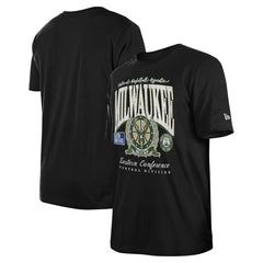 New Era Milwaukee Bucks Unisex Oversized Essentials Boxy T-Shirt Black