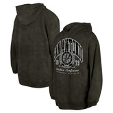 New Era San Antonio Spurs Unisex Oversized Essentials Pigment Wash Fleece Pullover Hoodie Charcoal