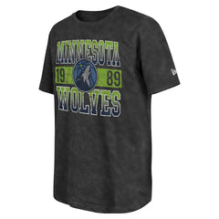 New Era Minnesota Timberwolves Enzyme Washed Oversized T-Shirt Black