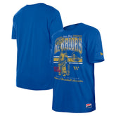 New Era Golden State Warriors Enzyme Wash Oversized T-Shirt Royal