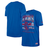 New Era Philadelphia 76ers Enzyme Wash Oversized T-Shirt Royal