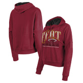New Era Miami Heat Women's Boxy Pullover Hoodie Red