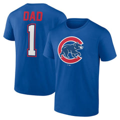 Chicago Cubs Father's Day #1 Dad T-Shirt Outlet