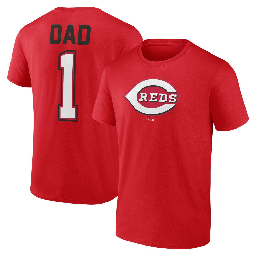 Cincinnati Reds Father's Day #1 Dad T-Shirt Sale