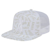 Los Angeles Angels New Era Logo Dunes A-Frame Trucker 9FIFTY Snapback Hat for sale