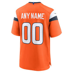 Denver Broncos Mile High Collection Custom Game Jersey - Orange - Nike