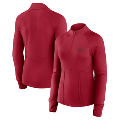 San Francisco 49ers Women's Elements Quarter-Zip Jacket - Scarlet - Fanatics