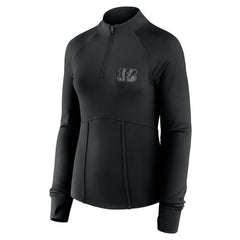 Cincinnati Bengals Women's Elements Raglan Quarter-Zip Jacket - Black - Fanatics