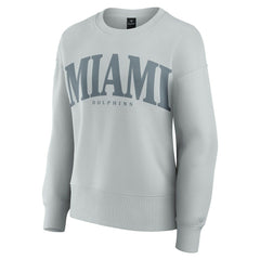 Miami Dolphins Women's Elements Pullover Sweatshirt - Gray - Fanatics