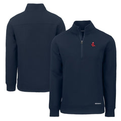 Boston Red Sox Cutter & Buck Cooperstown Collection Roam Eco Recycled Quarter-Zip Pullover Near Me
