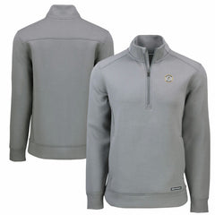 Milwaukee Brewers Cutter & Buck Cooperstown Collection Roam Eco Recycled Quarter-Zip Pullover Sale