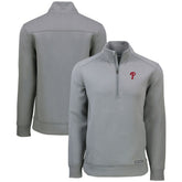Philadelphia Phillies Cutter & Buck Roam Eco Recycled Quarter-Zip Pullover Sale