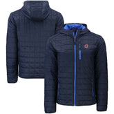 Chicago Cubs Cutter & Buck Rainier Primaloft Eco Full-Zip Hooded Jacket Sale