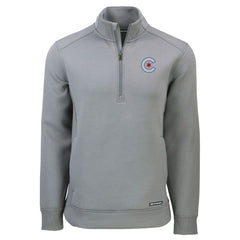 Chicago Cubs Cutter & Buck City Connect Roam Eco Recycled Quarter-Zip Pullover Discount