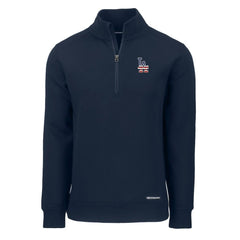 Los Angeles Dodgers Cutter & Buck Americana Roam Eco Recycled Quarter-Zip Sweatshirt for sale