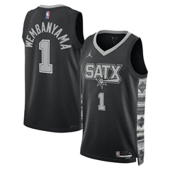 Victor Wembanyama San Antonio Spurs Jordan Brand Unisex Swingman Jersey Statement Edition Black