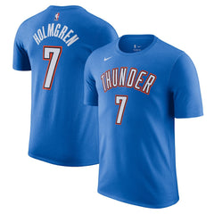 Nike Chet Holmgren Oklahoma City Thunder Icon Edition Name & Number T-Shirt Blue