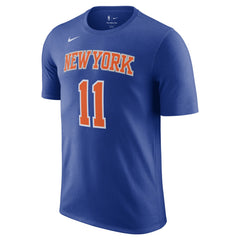 Nike Jalen Brunson New York Knicks Icon Edition Name & Number T-Shirt Blue