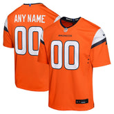 Denver Broncos Youth Mile High Collection Custom Game Jersey - Orange - Nike