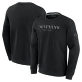 Miami Dolphins Unisex Elements Unlimited Fleece Pullover Sweatshirt - Black - Fanatics